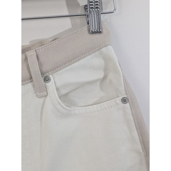 New Reformation Jeans Cynthia Tonal Reworked High Rise Straight Jeans Clay Sz 24 - Picture 11 of 16